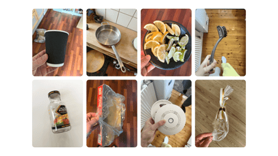 Testdatasættet bestod af 500 realistiske billeder af affald – taget i forskellige lys, vinkler og baggrunde. 